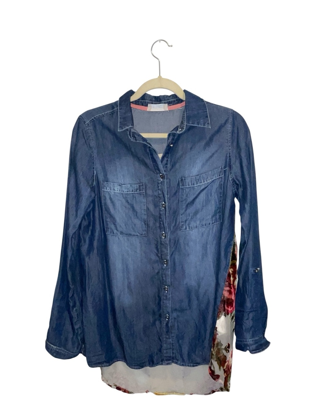 Altard state small velour back blouse